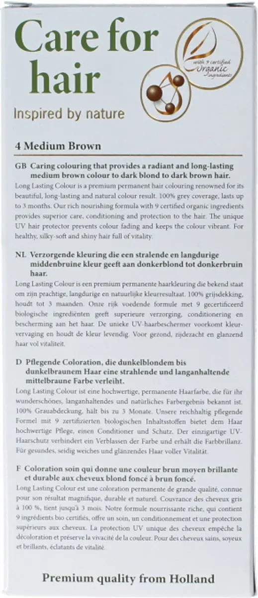 Hennaplus Long Lasting Colour 4 Sytě hnědá - Haarkleur 100mg - afbeelding 6 van 6