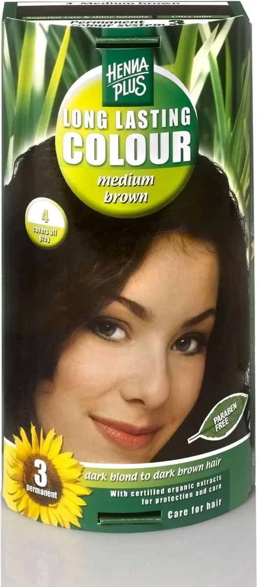 Hennaplus Long Lasting Colour 4 Sytě hnědá