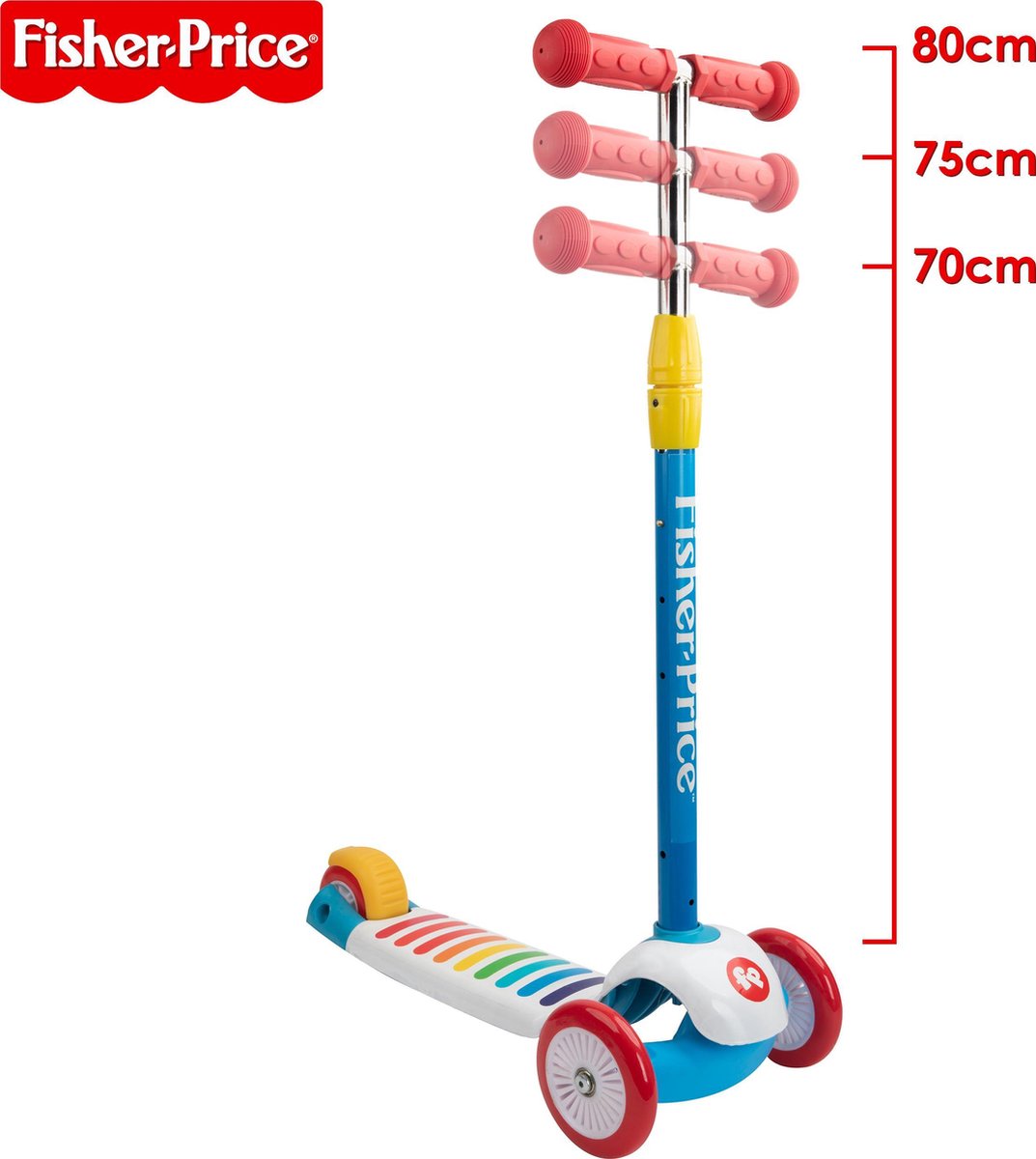 Fisher-Price Xylophone Driewieler Step - Verstelbaar Stuur - Licht en Muziek