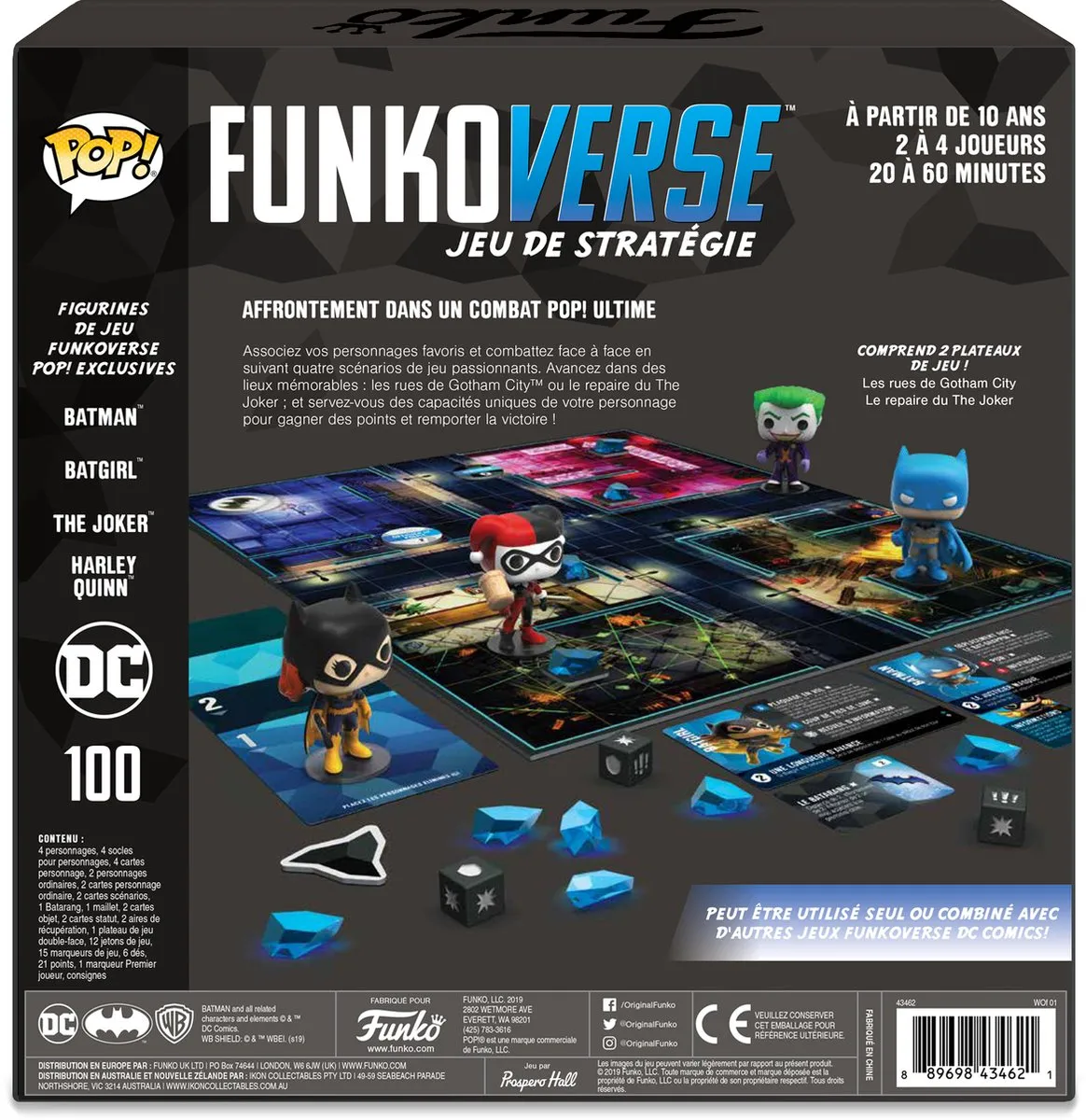 Funko Funkoverse Strategy Game DC Comics 100 Base Set - Multi