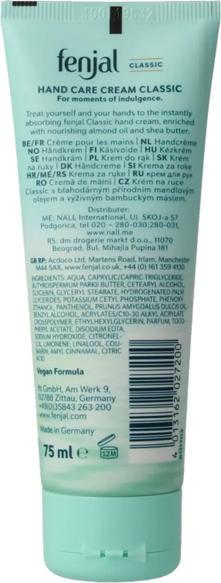 Fenjal Handcrème Classic 75ml