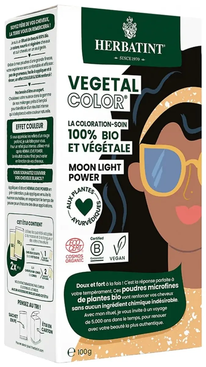 Herbatint Plantaardige Haarkleur Zwart 100g