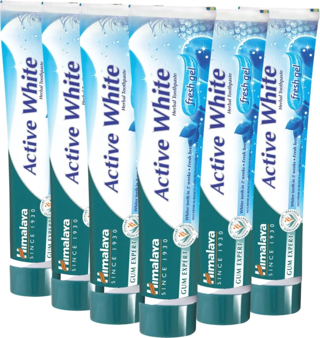 Himalaya Herbals Active White Tandpasta Fresh Gel 6x75ml