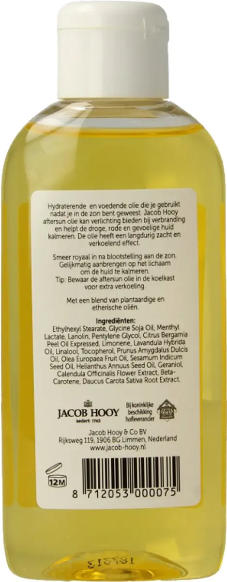 Jacob Hooy Haarlemmerbruin Aftersun Olie 150ml