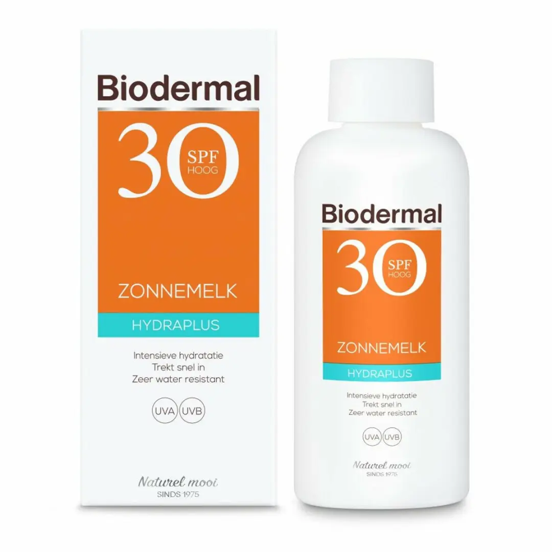 Biodermal Hydraplus Zonnemelk SPF 30 - 2x200ml