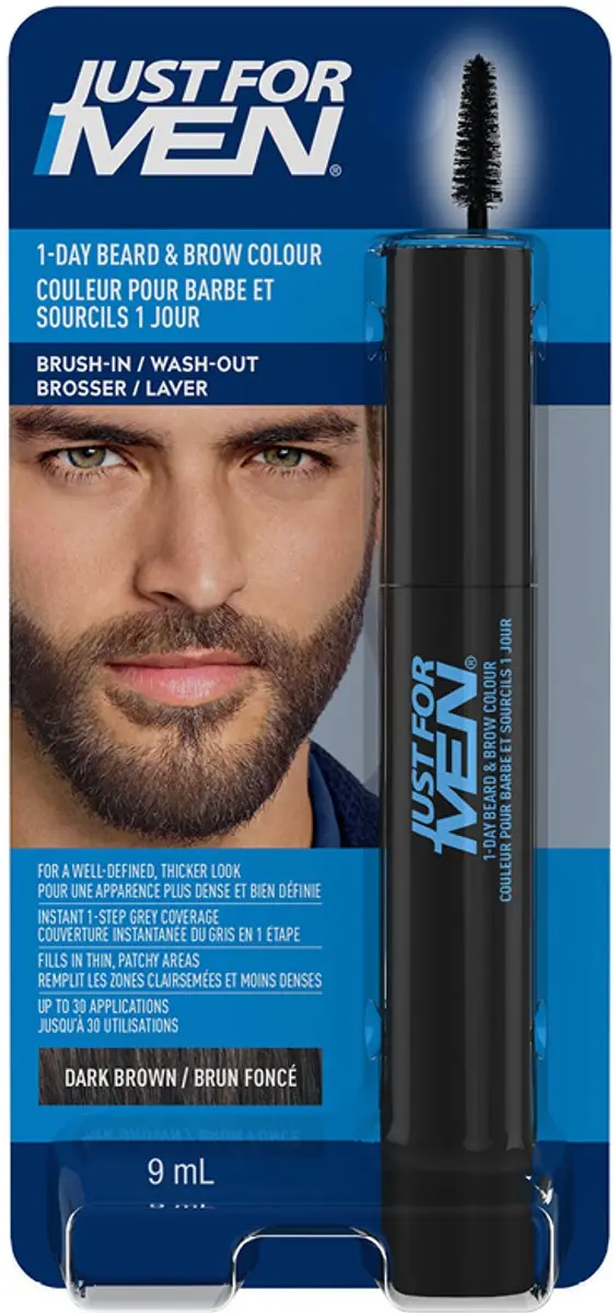 Just For Men 1-Daagse Baard & Wenkbrauw Kleur Donkerbruin 9ml