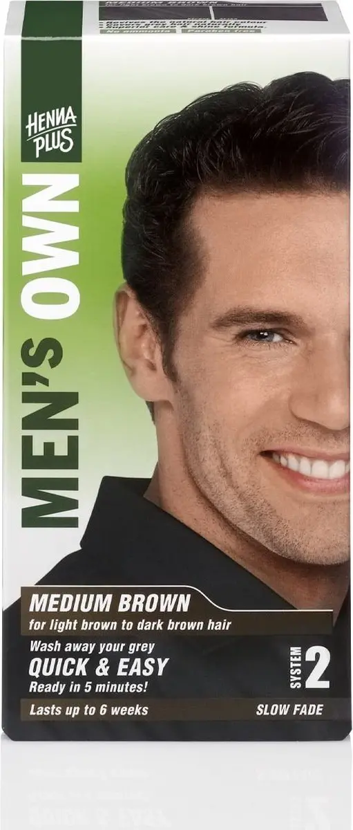 Hennaplus Men's Own Medium Brown Haarverf 80ml