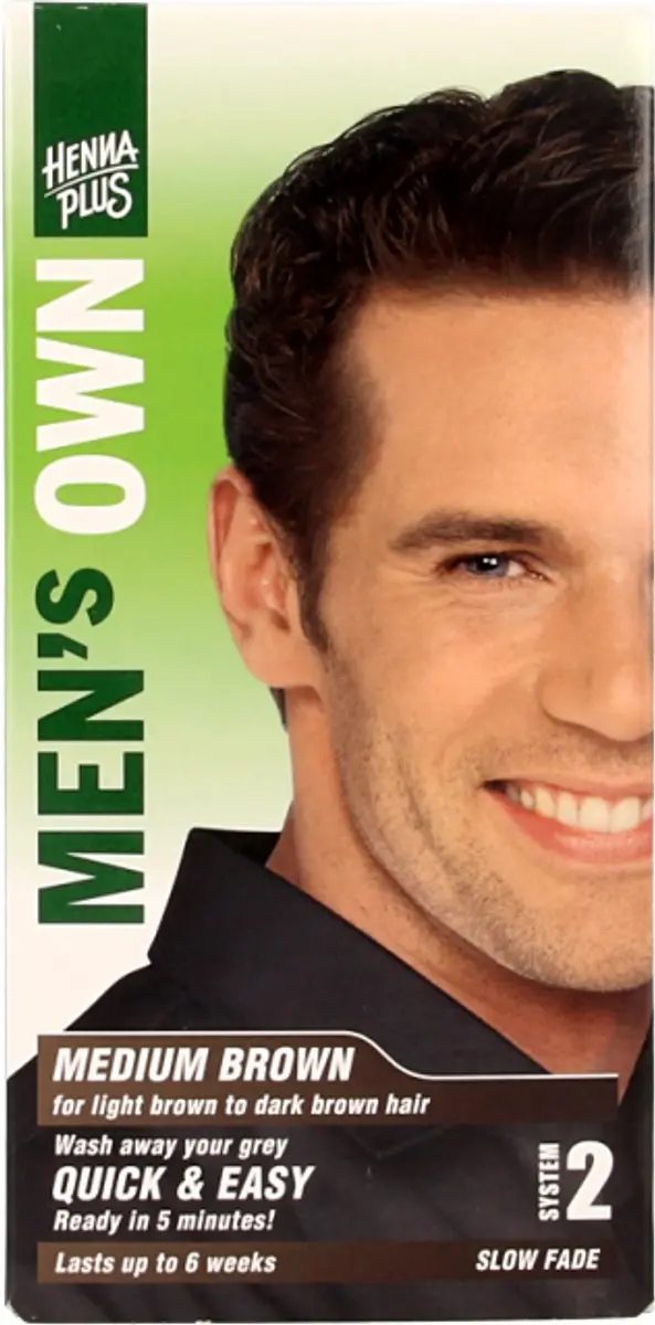 Hennaplus Men's Own Medium Brown Haarverf 80ml