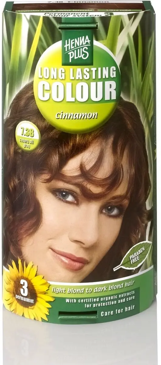 Hennaplus Long Lasting Colours 7.38 Cinnamon Haarverf