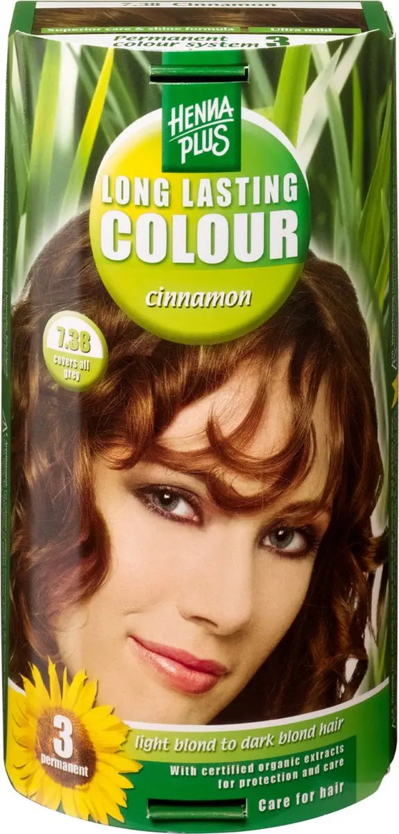 Hennaplus Long Lasting Colours 7.38 Cinnamon Haarverf - 100mg
