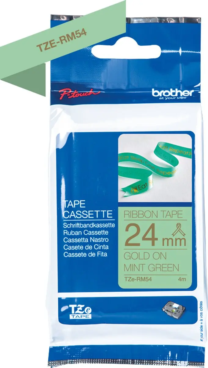 Brother TZE-RM54 Printerlint - Goud