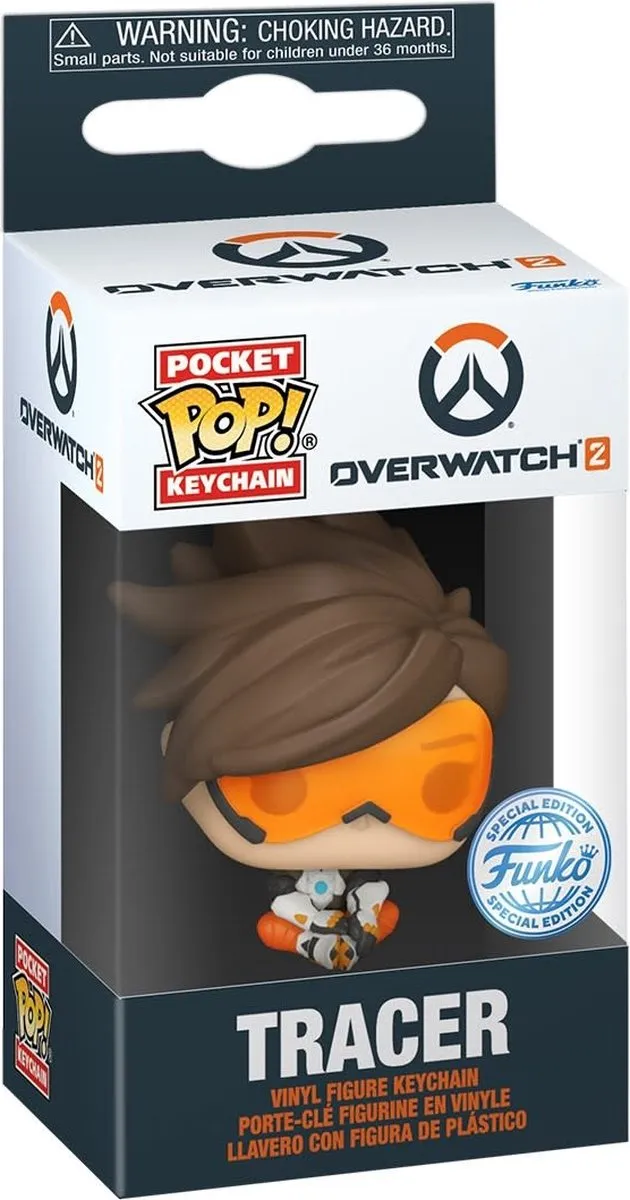 Funko Pocket Pop! Overwatch 2 Tracer Sleutelhanger - Multi