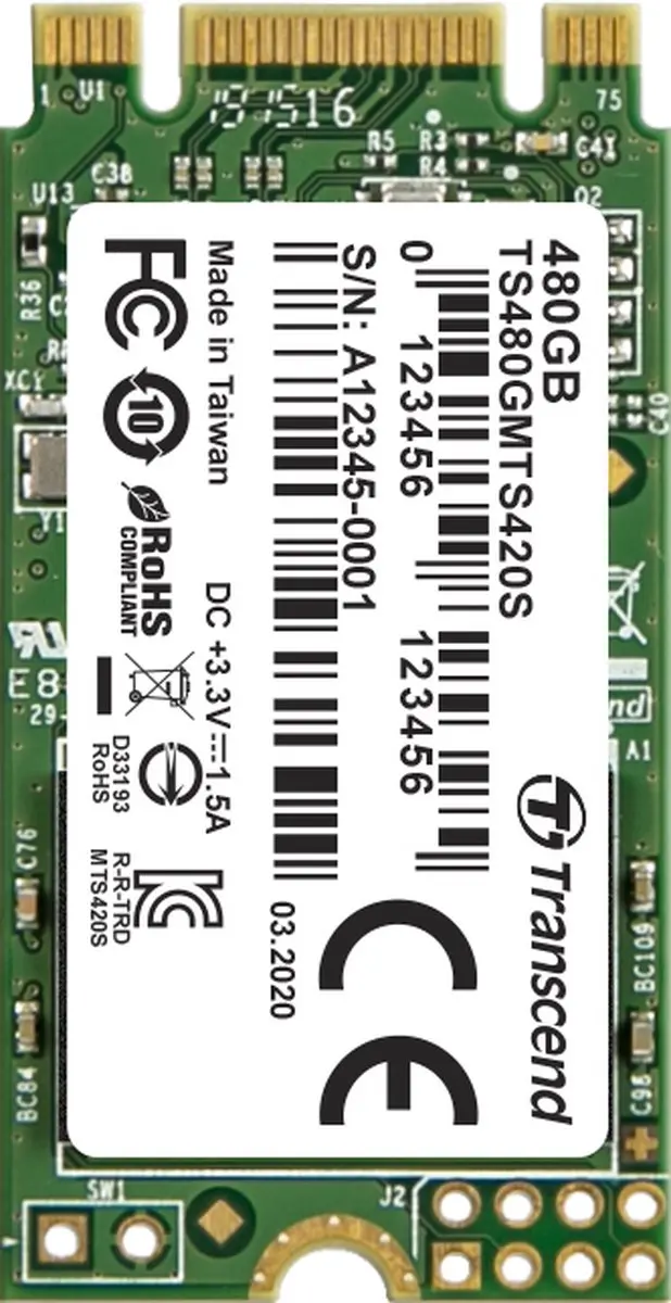 Transcend 420S TS480GMTS420S M.2 SSD 480GB