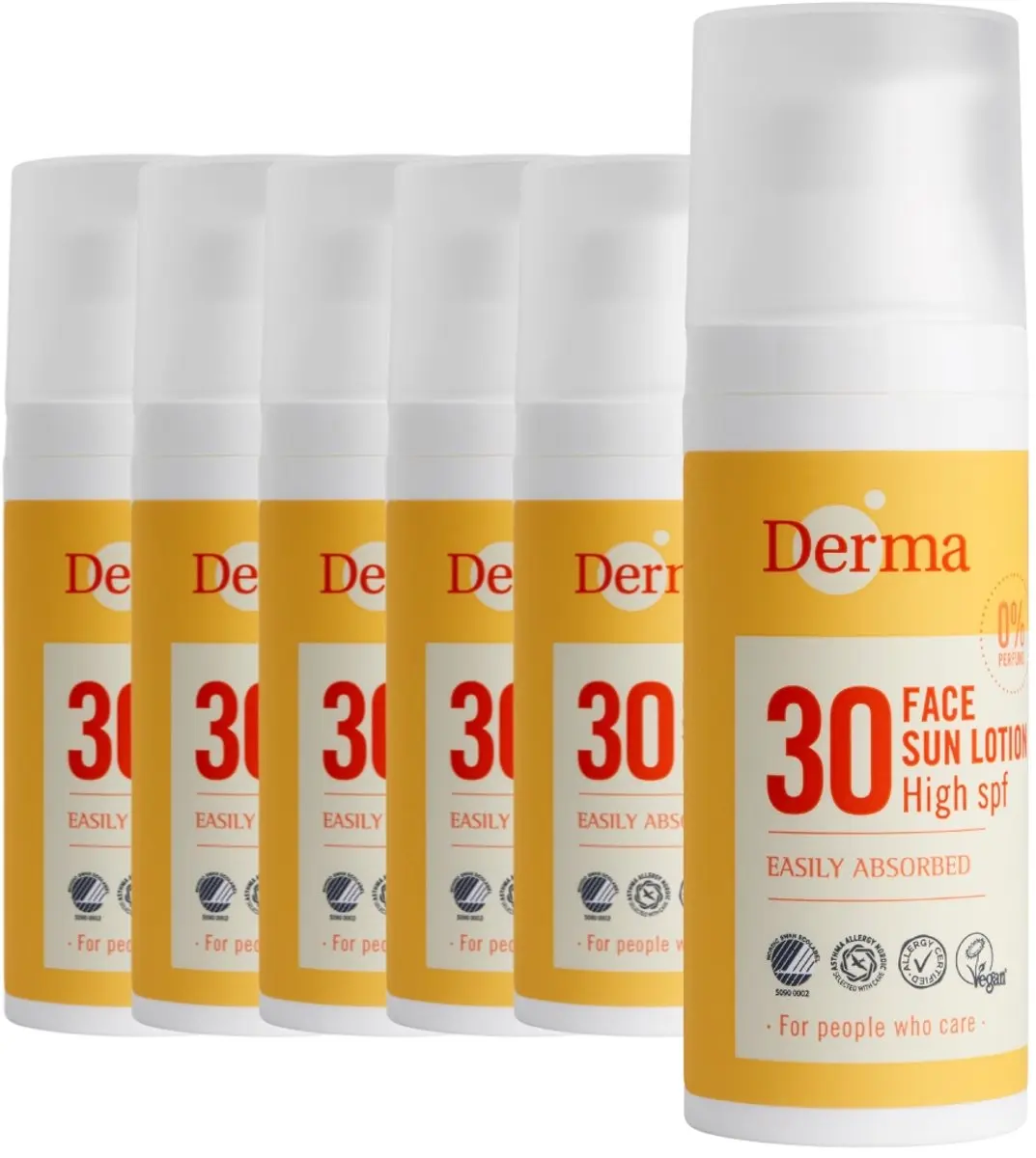 Derma Sun Gezichtszonnecrème SPF30 6x50ml