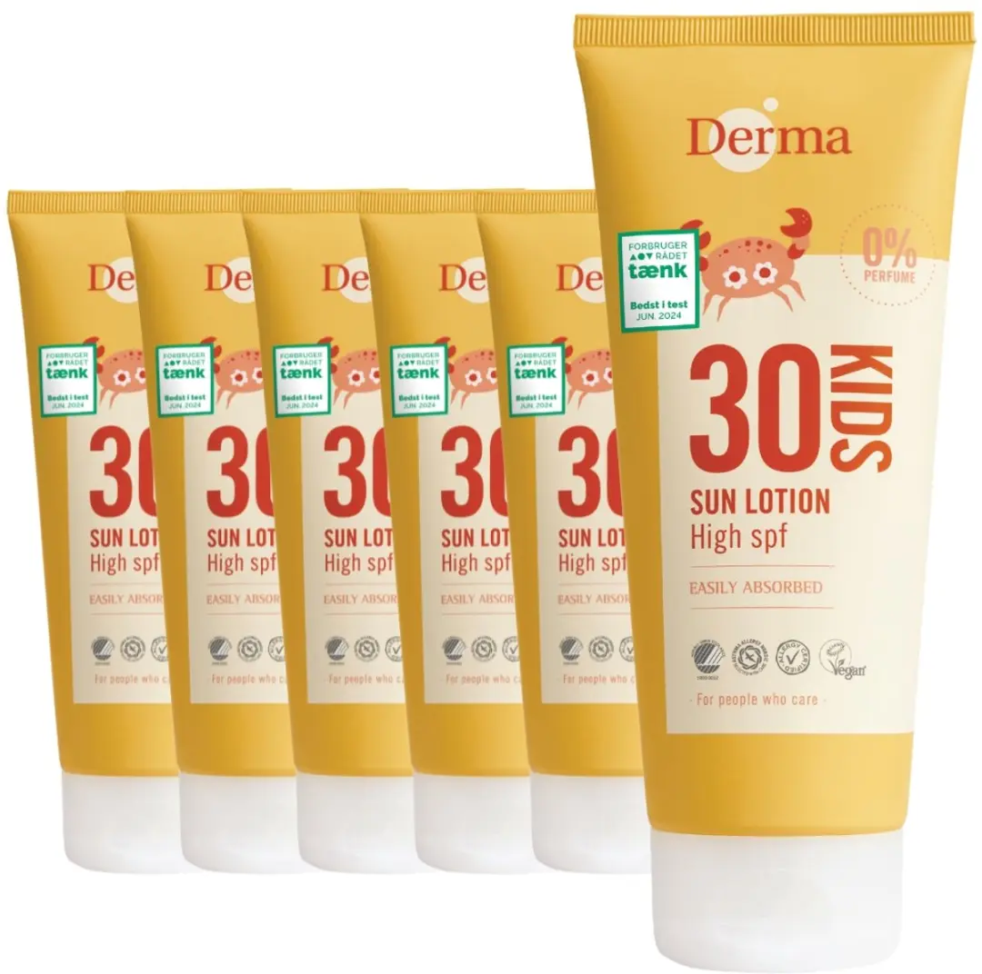 Derma Sun Kids Zonnebrand SPF30 1200ml (6x200ml)