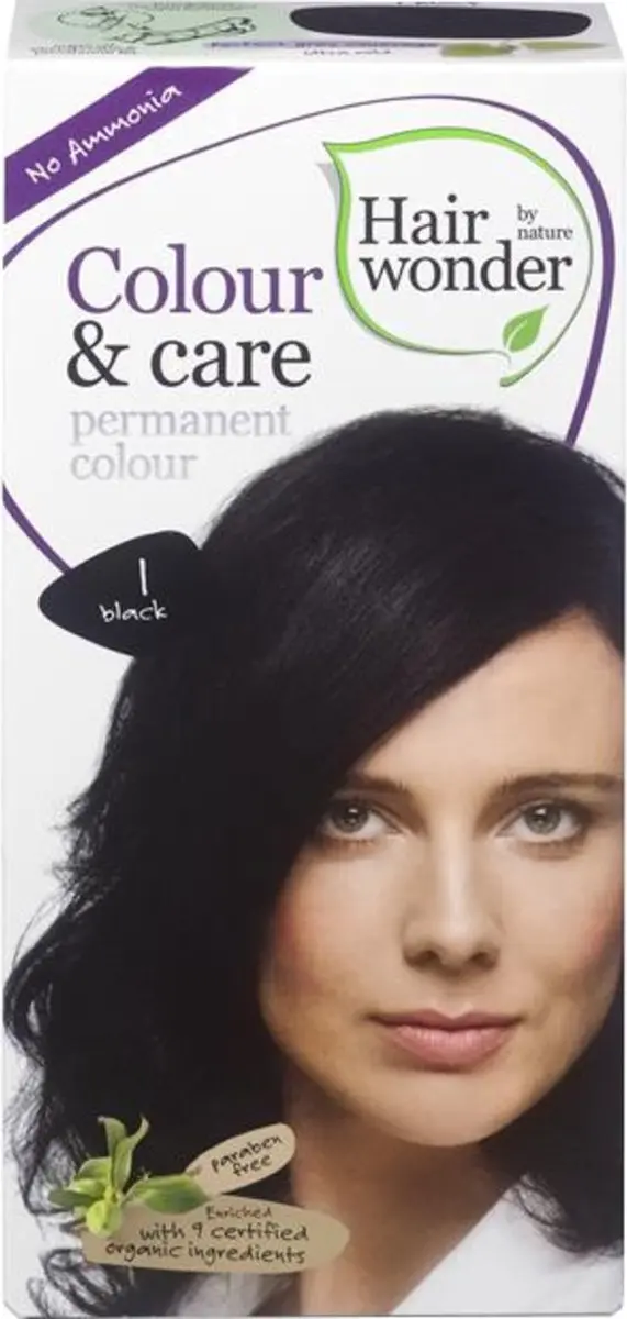 Hairwonder Colour & Care 1 Haarverf - Zwart 100ml - afbeelding 6 van 6