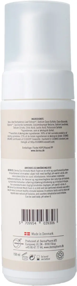 Derma Eco Intieme Wasemulsie 150ml - Parfumvrij