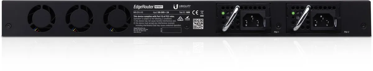 Ubiquiti EdgeRouter ER-8-XG - 8x SFP 80 Gbps - Zwart