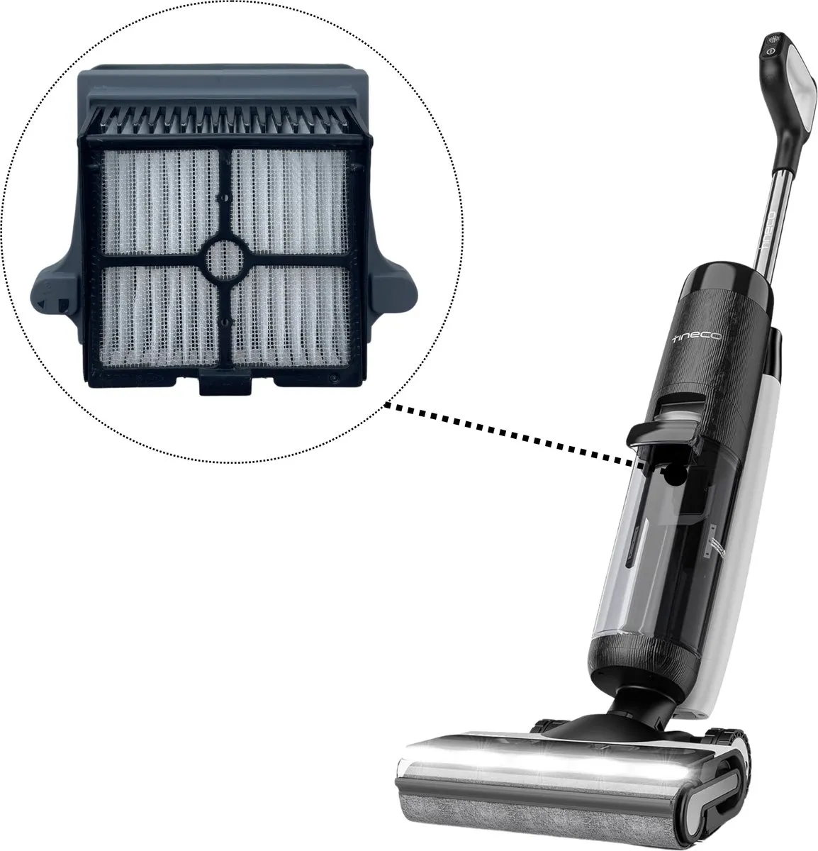 Tineco Vervangingsfilter Floor One S6/S7 PRO - Set van 4