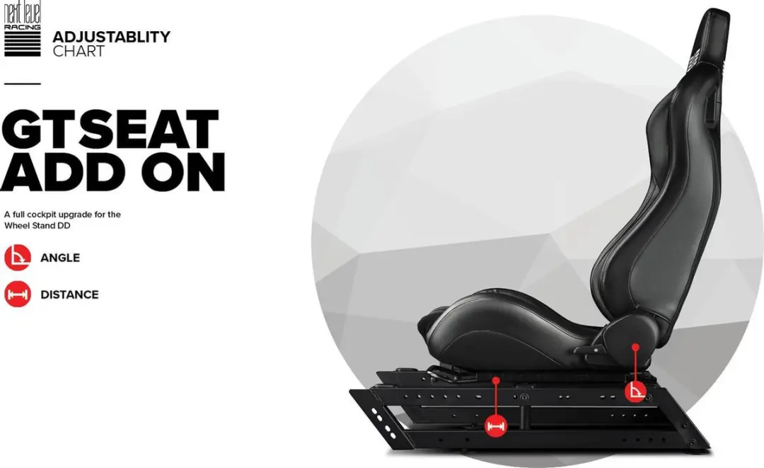 Next Level Racing GT Seat Add-on NLR-S024 - Zwart