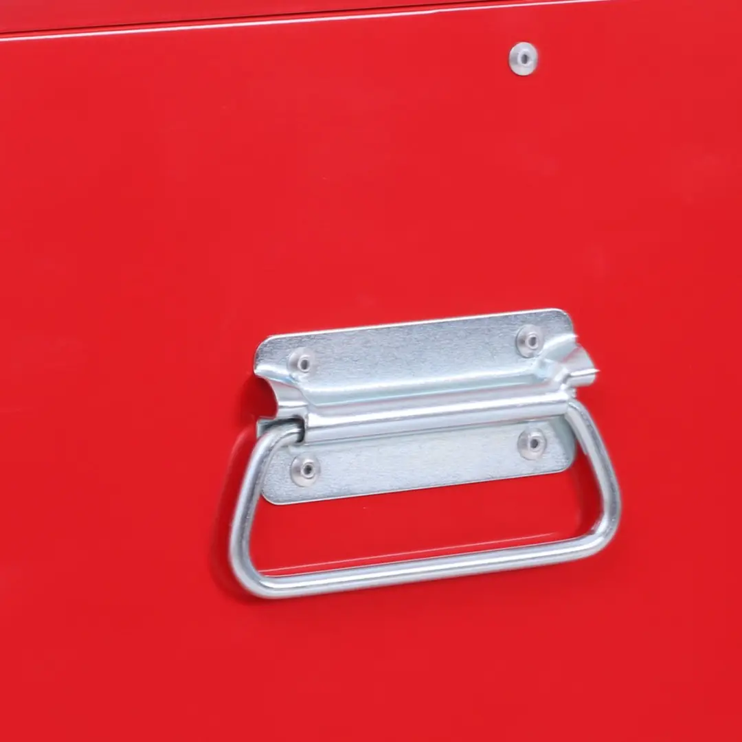 Homcom Werkstattwagen Metall 61,6x33x108cm - 6 Lades - Rood/Zwart