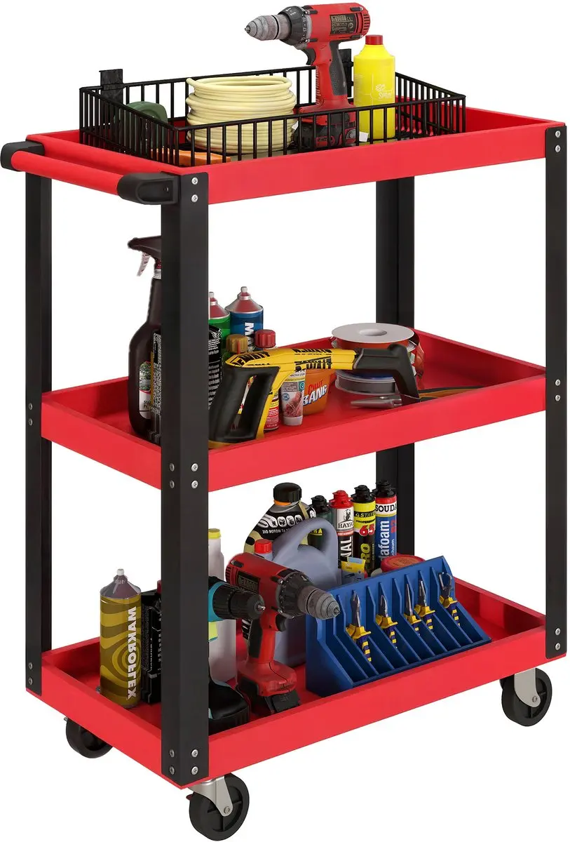 Homcom Gereedschapswagen Metaal 70,5x35x82,5cm
