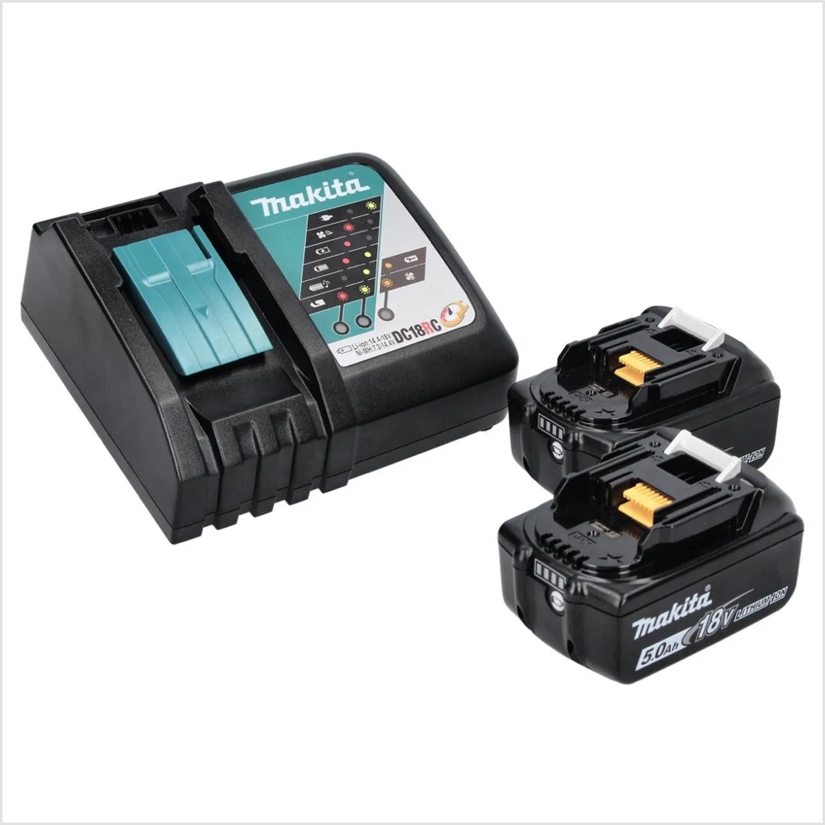 Makita DHP 482 RT Klopboormachine 18V 62Nm - 2x 5.0Ah Accu + Lader