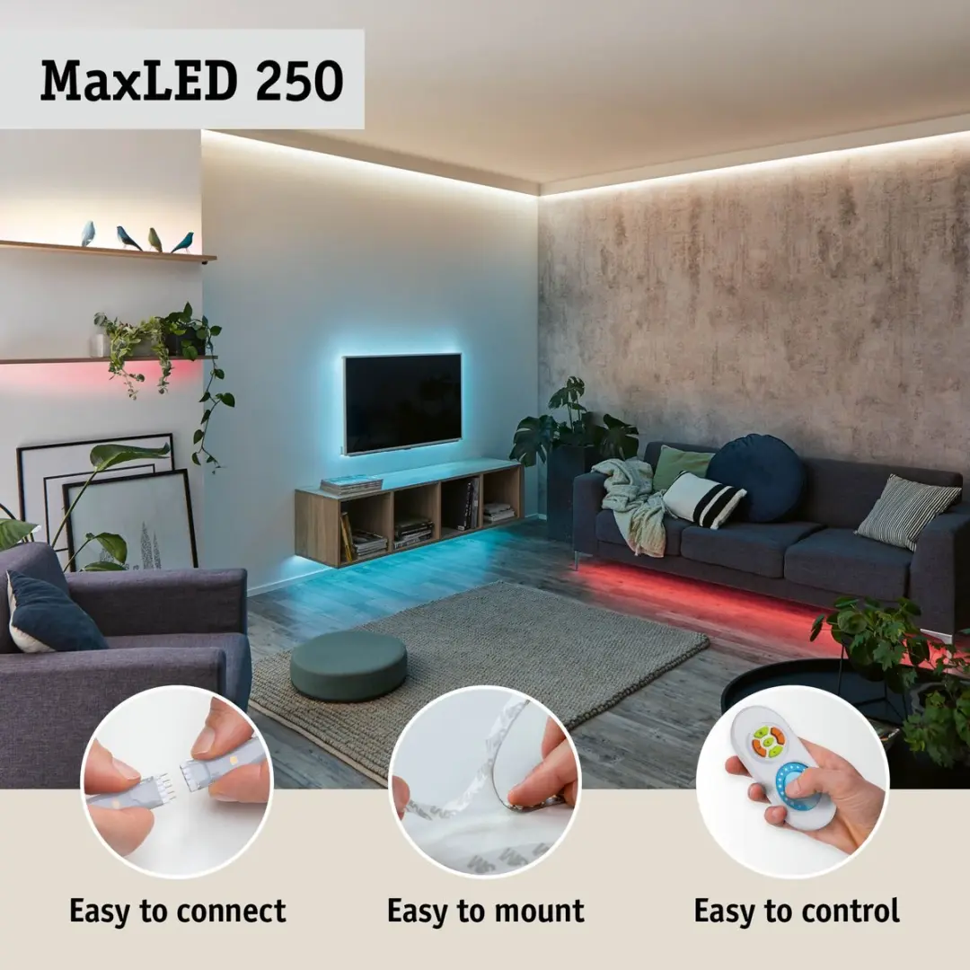 Paulmann MaxLED 250 Zigbee Smart Home LED Strip Basisset 5m RGBW+ - Zilver