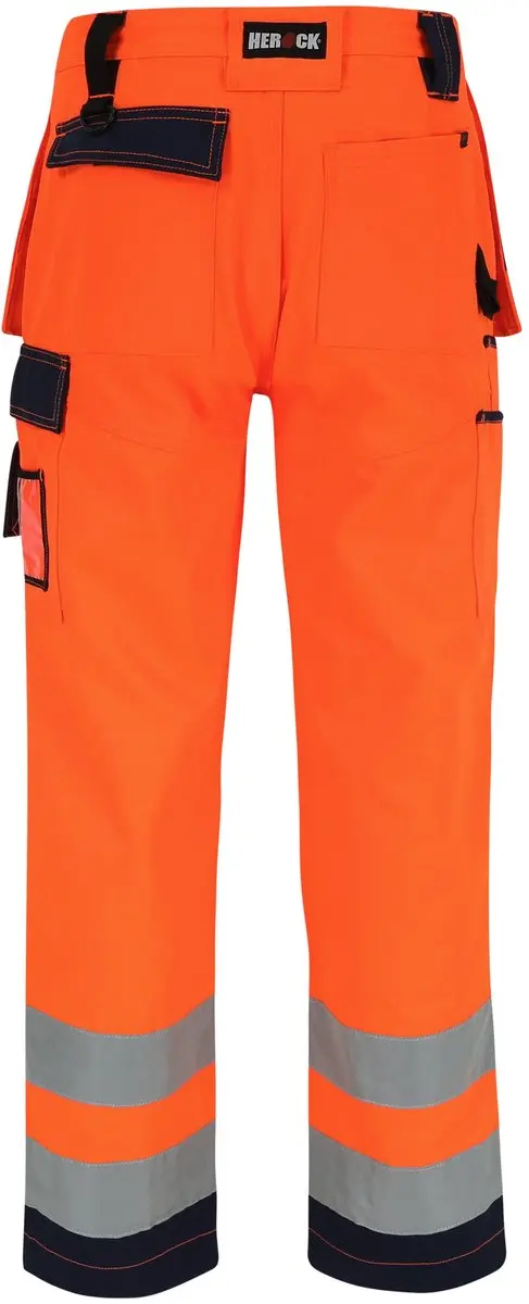 Herock Styx Broek Hoge Zichtbaarheid 38 - Oranje Marineblauw