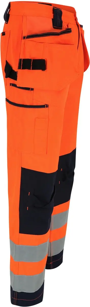 Herock Styx Broek Hoge Zichtbaarheid 38 - Oranje Marineblauw