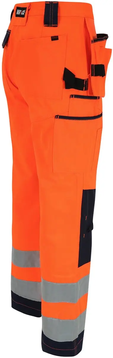 Herock Styx Broek Hoge Zichtbaarheid 38 - Oranje Marineblauw