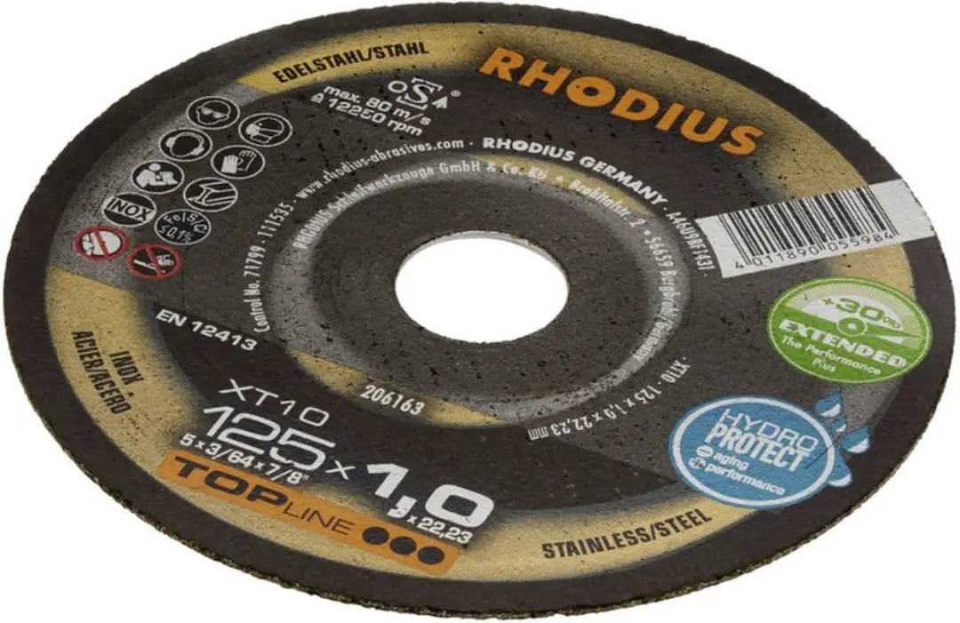 Rhodius XT10 206163 Doorslijpschijf 125mm Metaal