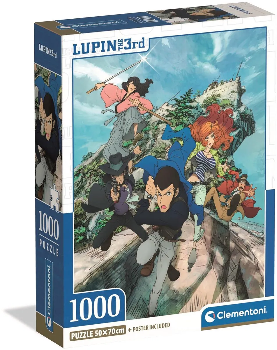 Clementoni Lupin III Puzzel 1000 Stuks