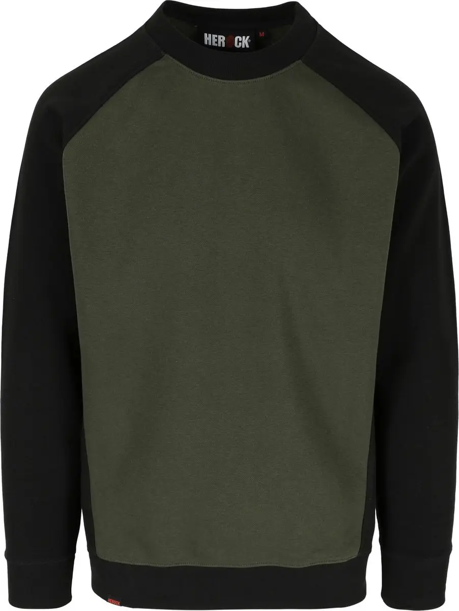 Herock Sweater Boris - M - Groen-Zwart