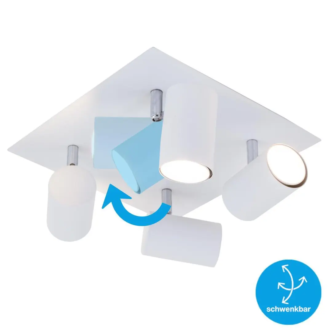 Briloner RUN Plafondspot 3x GU10 - Wit