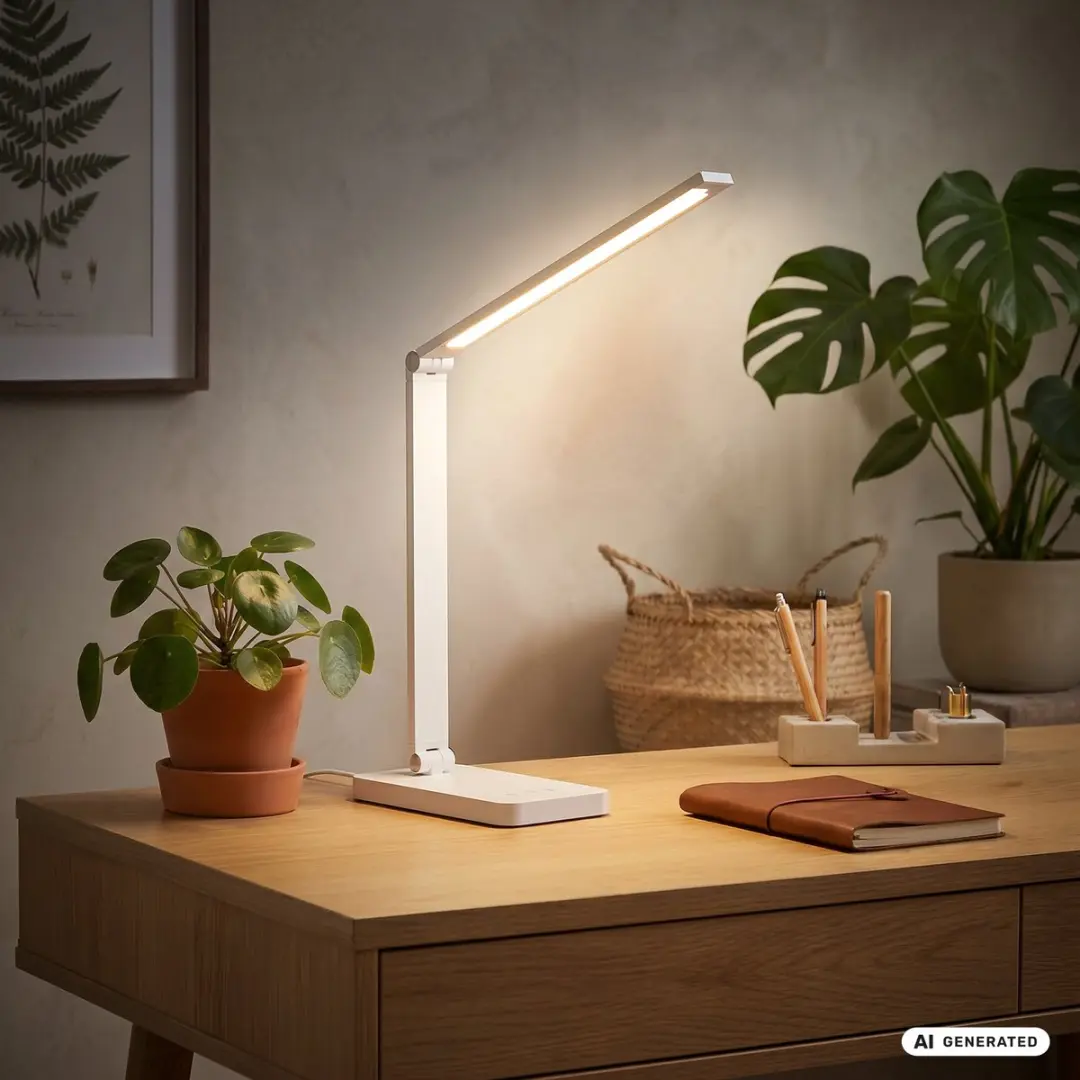 Briloner Rick LED Bureaulamp Wit 7.5W