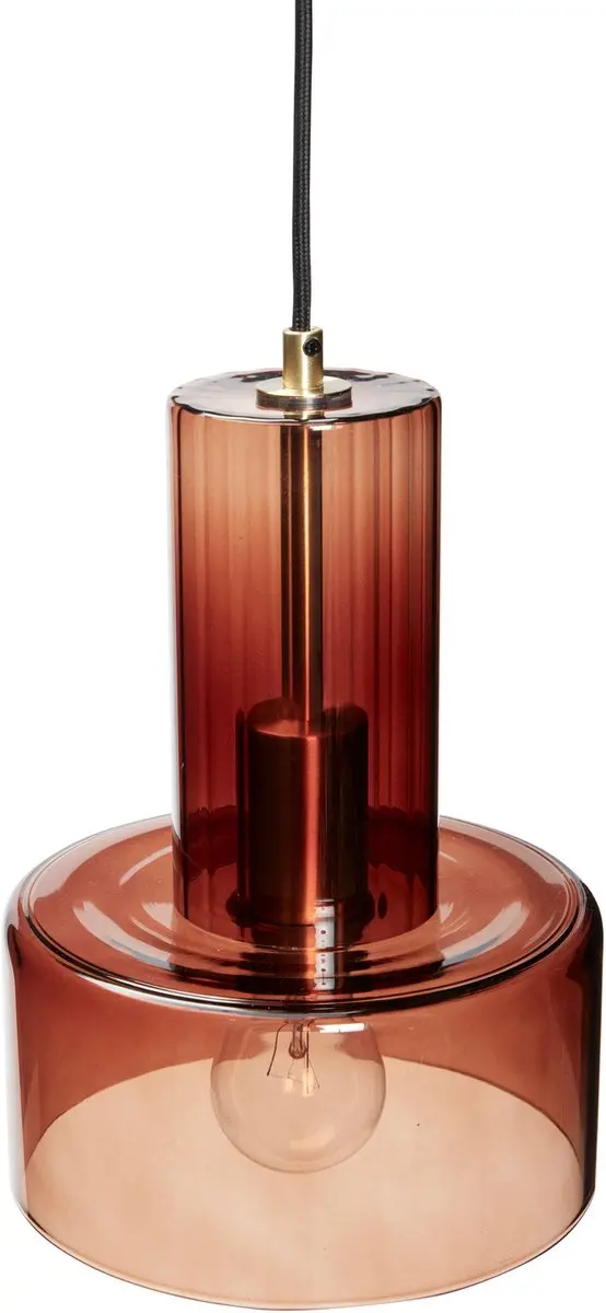 Hübsch Hanglamp Glas - Bruin