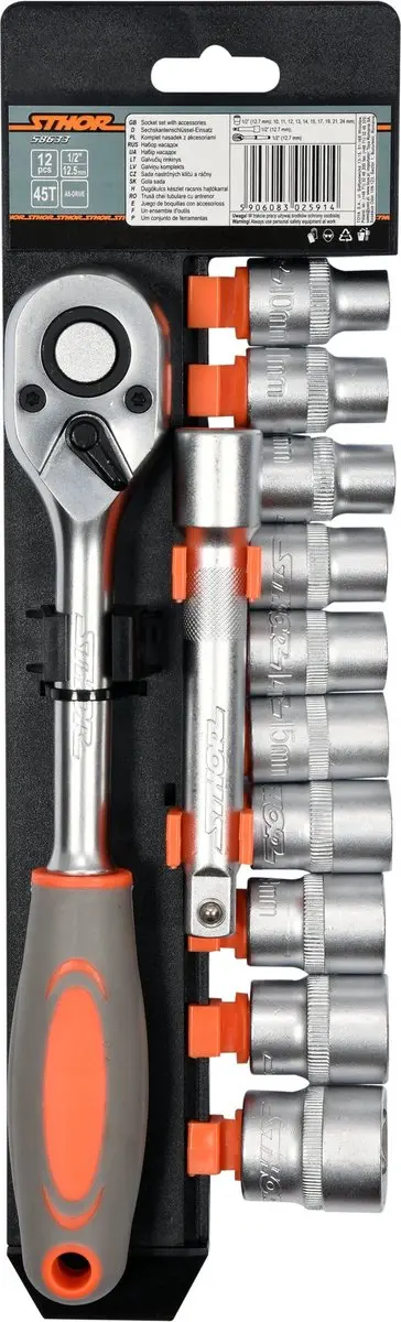 Toya Sthor 58633 Dopsleutelset 12-delig