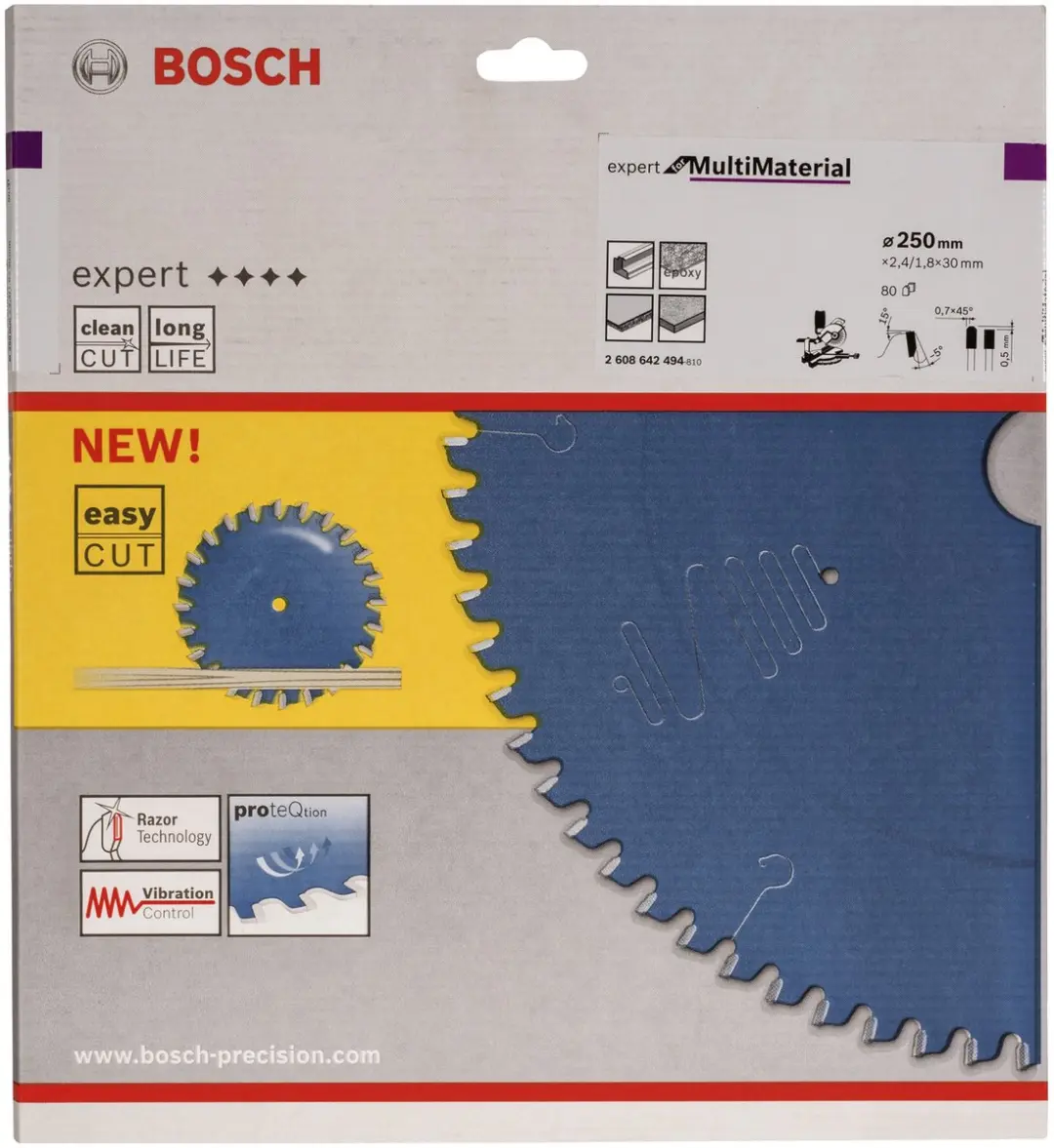 Bosch Expert Multi Material Cirkelzaagblad 250mm - 80 Tanden