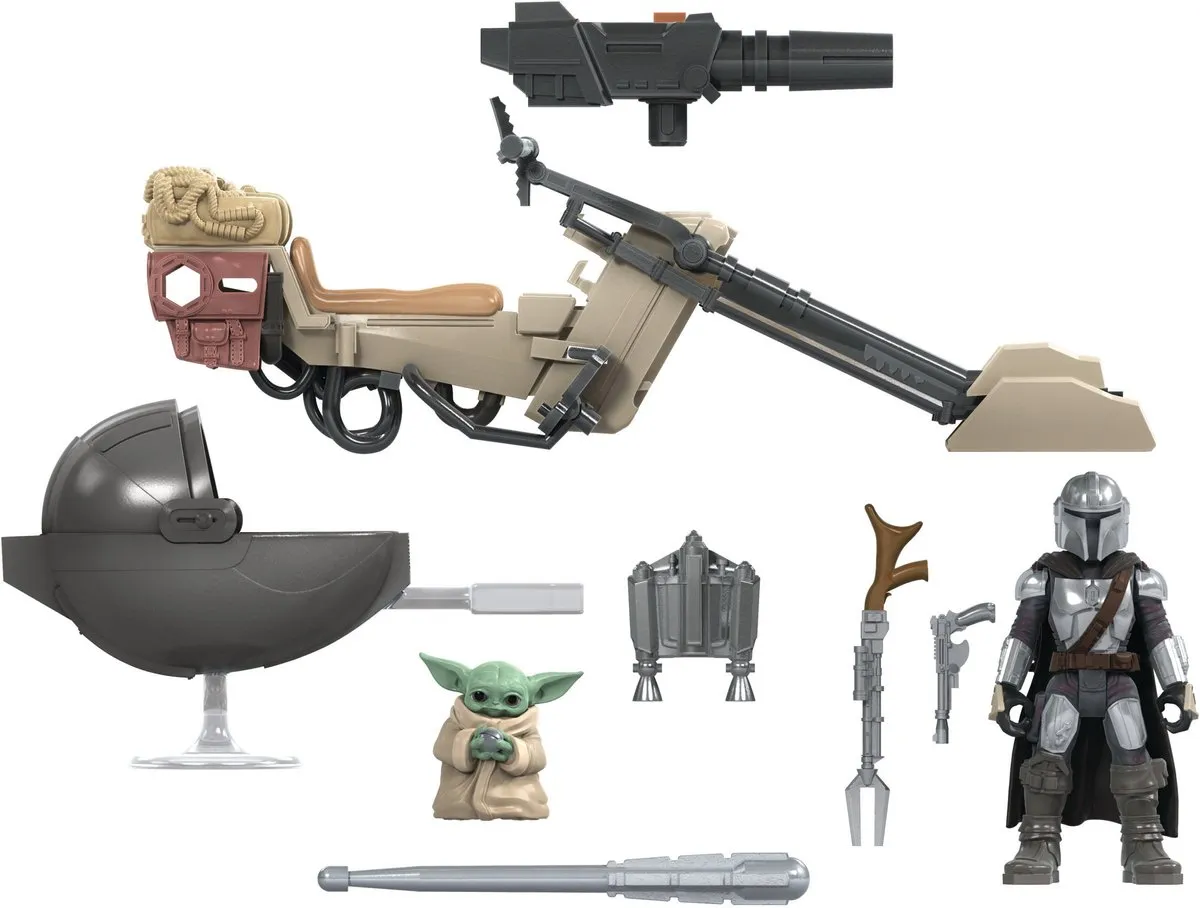 Star Wars Mission Fleet Mando & The Child Speeder E96805X0