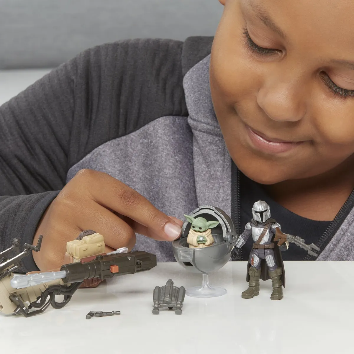 Star Wars Mission Fleet Mando & The Child Speeder E96805X0
