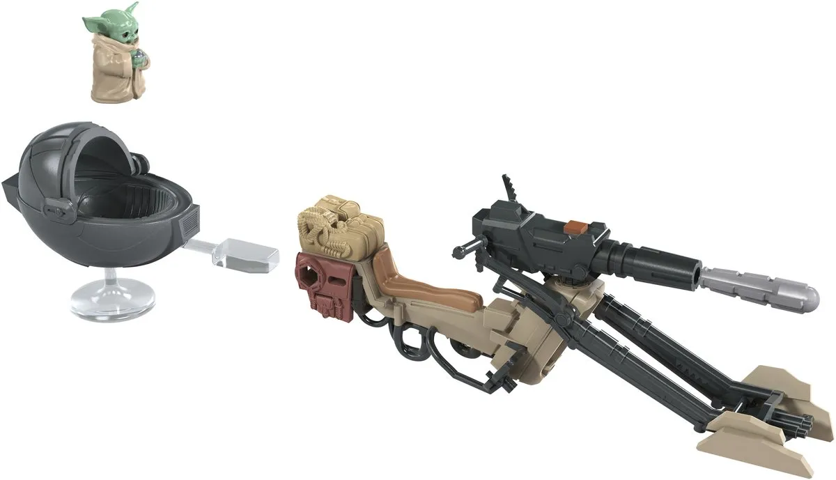 Star Wars Mission Fleet Mando & The Child Speeder E96805X0 - afbeelding 6 van 6