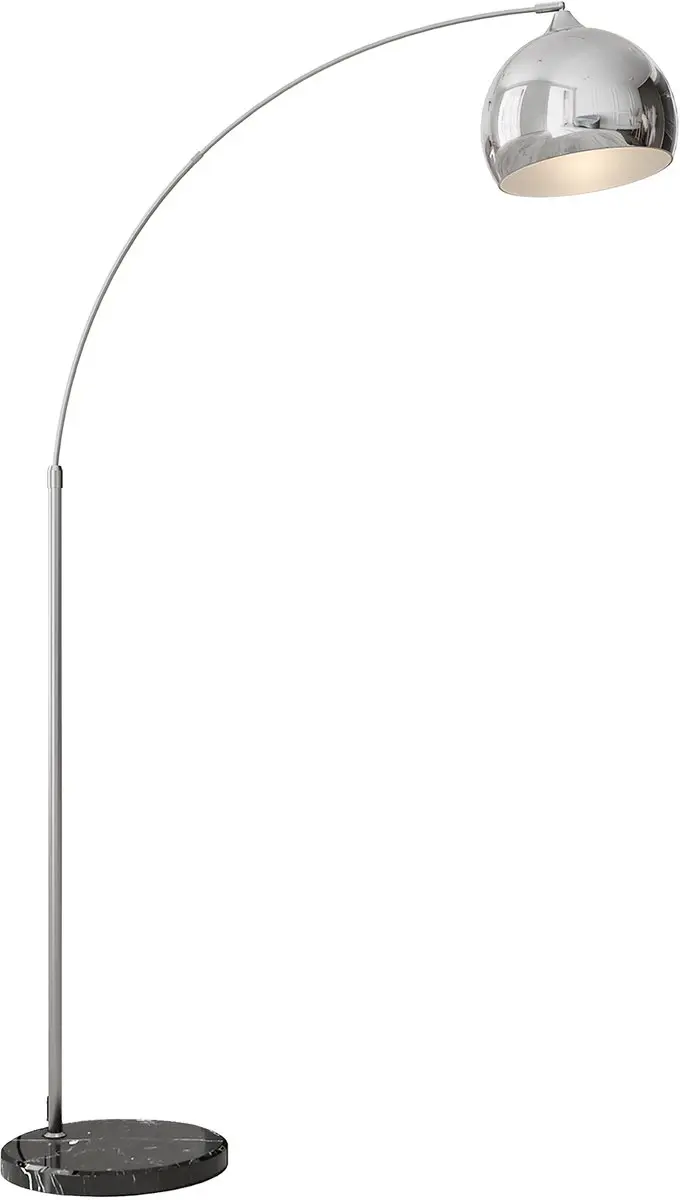 Homcom Vloerlamp Metaal Marmer 110-180cm