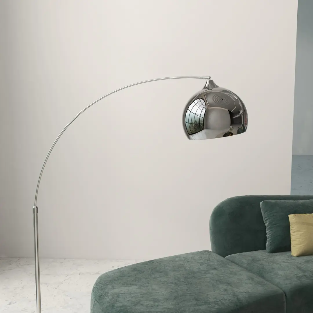 Homcom Vloerlamp Metaal Marmer 110-180cm - 40W