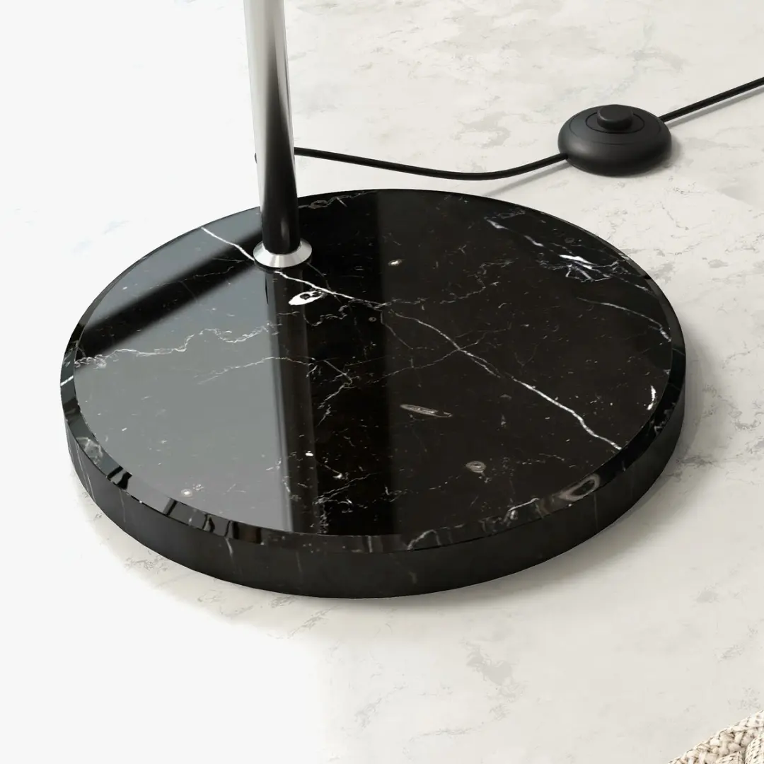 Homcom Vloerlamp Metaal Marmer 110-180cm - 40W