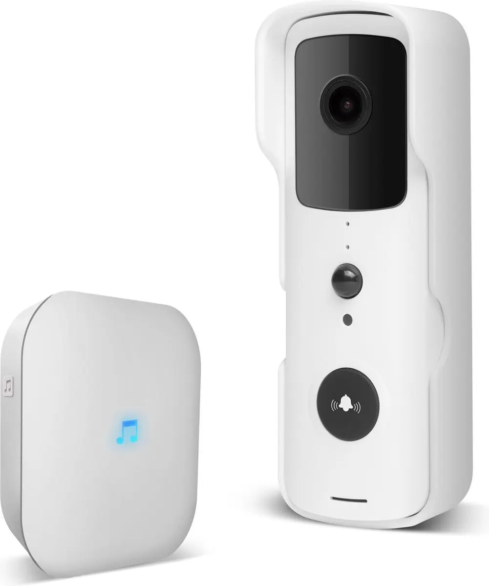 Delight Video Deurbel 55386WH - Full HD 1080p - 150 dagen batterij - Wit