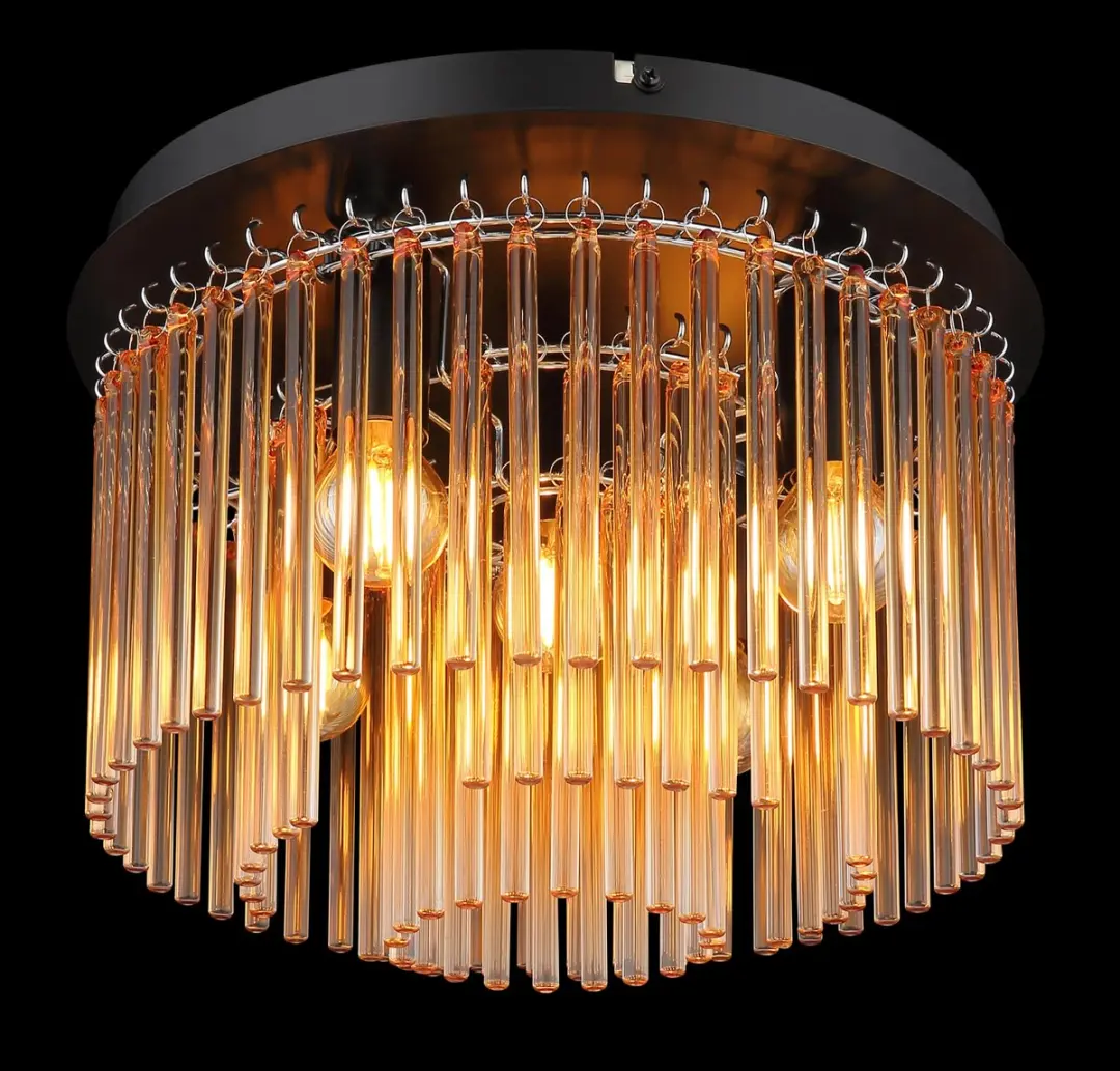 Globo Gorley Plafondlamp - 5x E14 - Ø32cm - Zwart