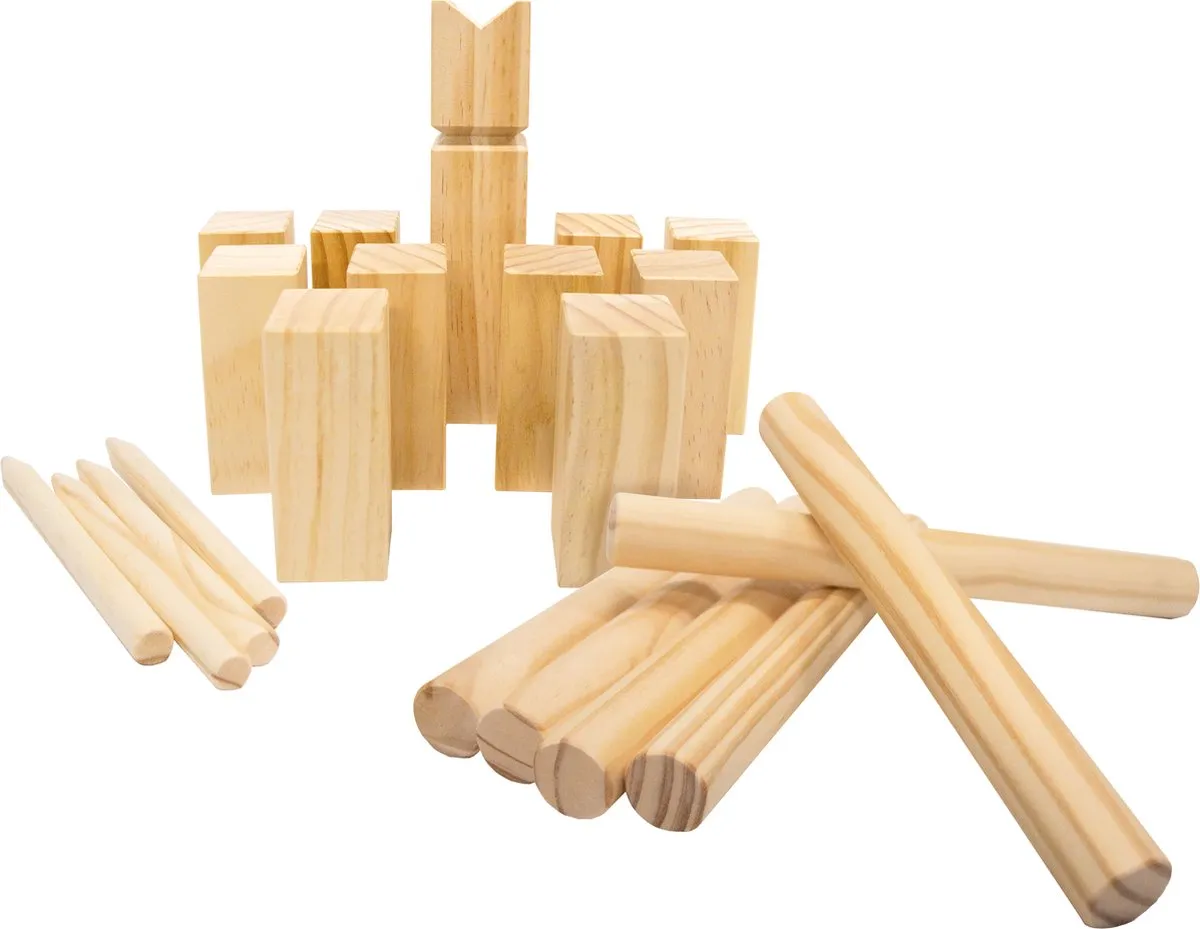 Goliath Wahu Kubb Werpspel - Houtkleur