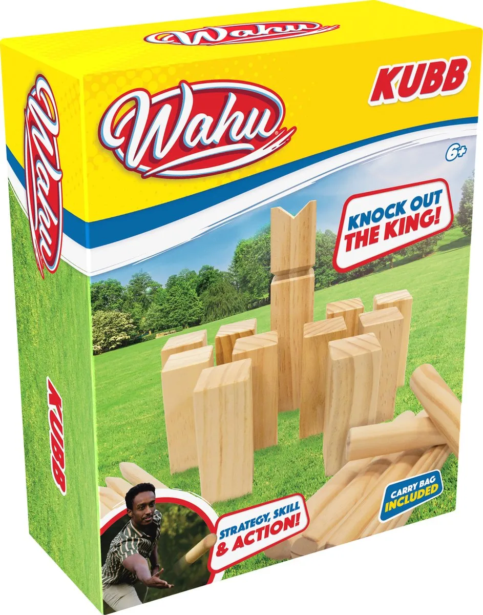 Goliath Wahu Kubb Werpspel - Houtkleur