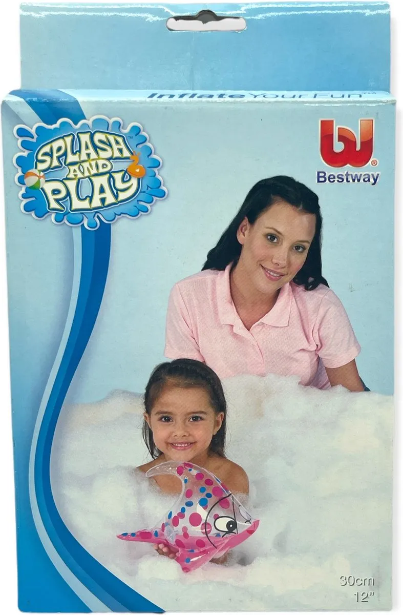 Bestway Mini Tropische Vis Opblaasbaar - 26cm - Doorzichtig